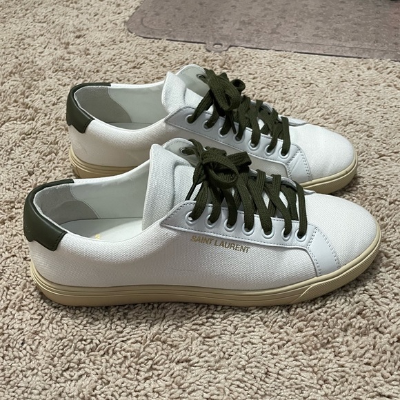 Saint Laurent Andy Canvas Sneakers Size 40.5 - Picture 4 of 9